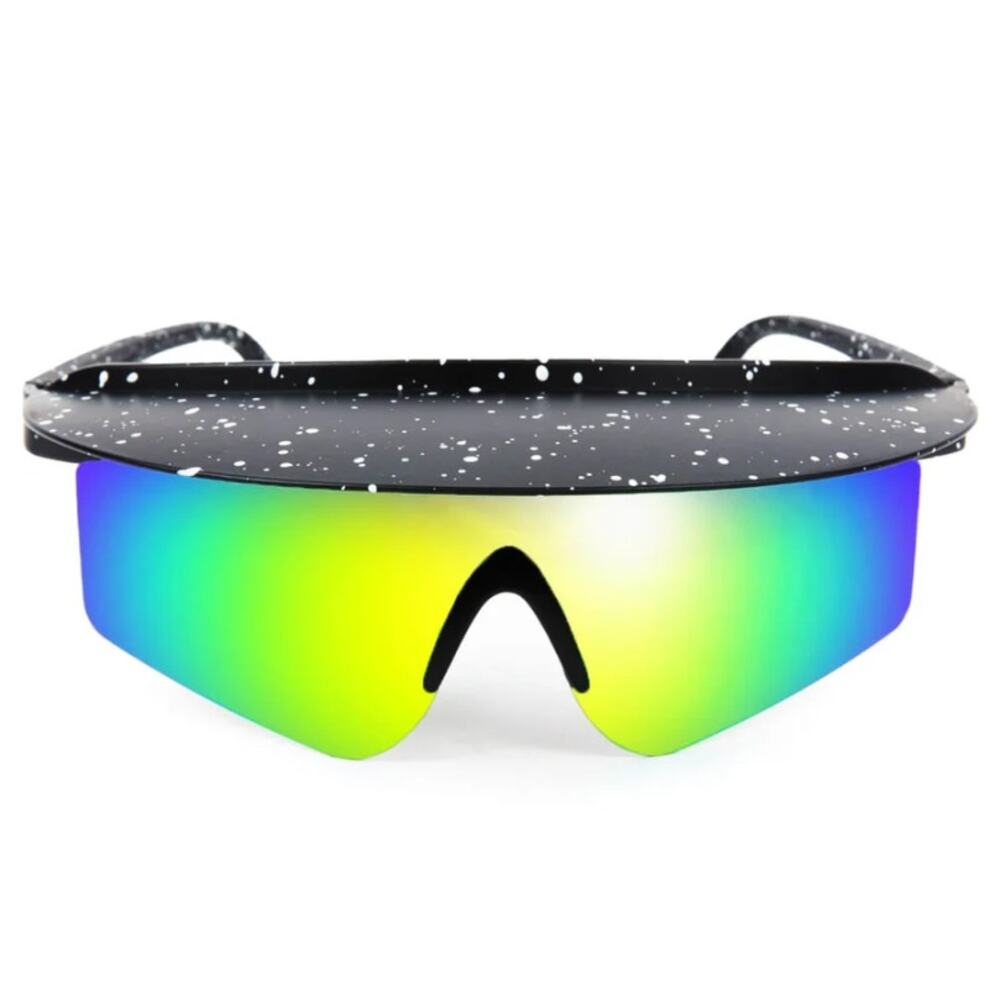 Tipsy Elves Unisex Major Lazer Mirrored Visor Sunglasses New